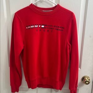 Tommy Hilfiger Boys Crewneck Red Sweater - Size XS
